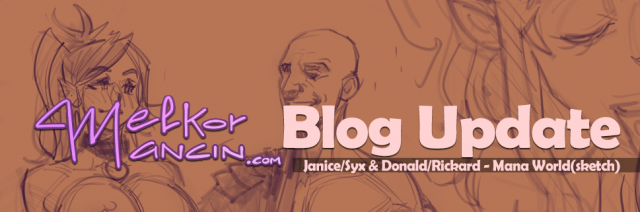 Janice/Syx & Donald/Rickard - Mana World(sketch)