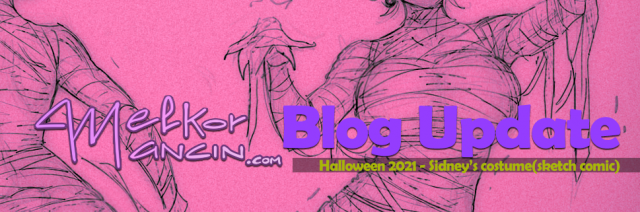 Halloween 2021 - Sidney’s costume(sketch comic)